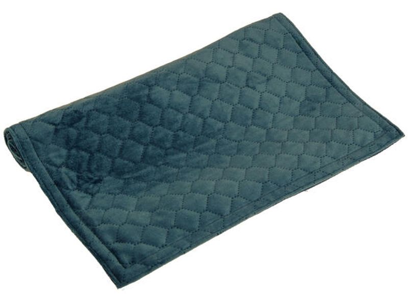 BC Home BRIKKE Bikube Velur Blå 33x45cm