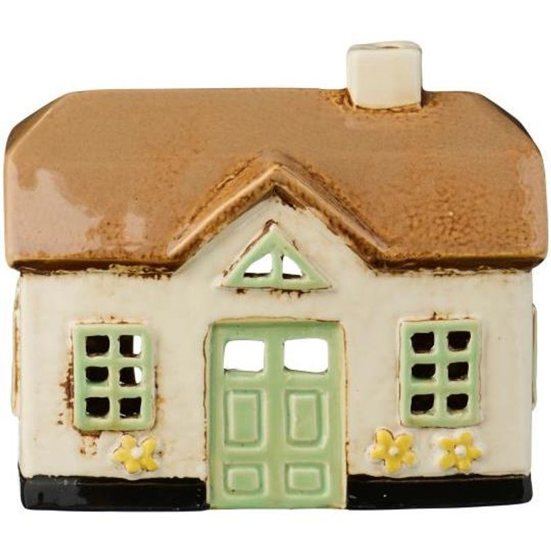 IB Laursen LYSHUS Ebeltoft Beige m/grønn dør