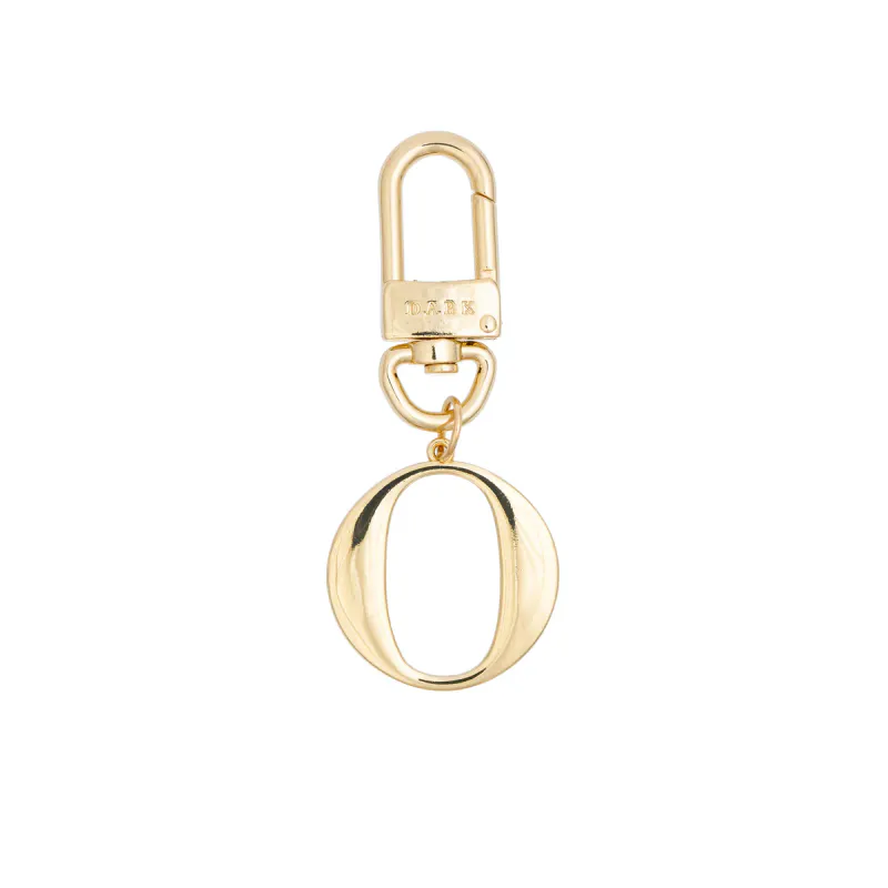 Dark METAL LETTER BAG CHARM