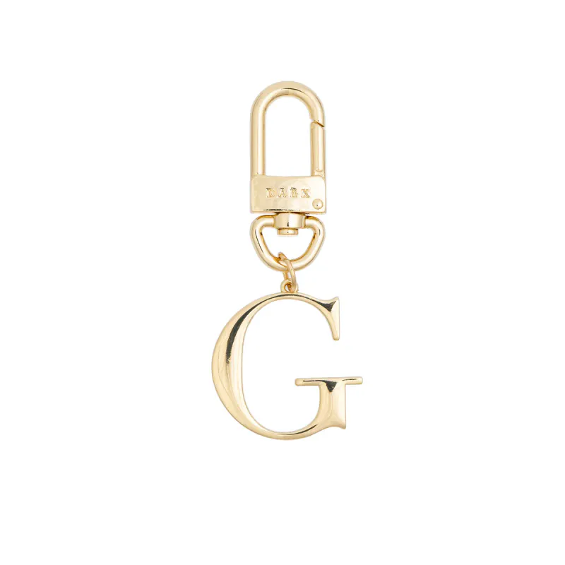 Dark METAL LETTER BAG CHARM