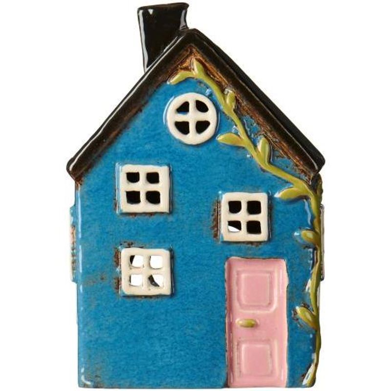 IB Laursen LYSHUS Nyhavn Blå m/rosa dør