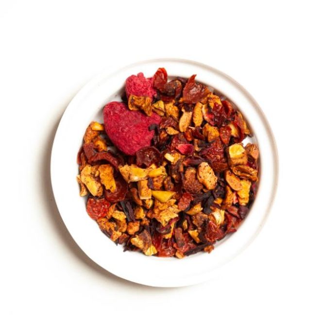 Hovedbilde Bringebær og Eple TE 100g